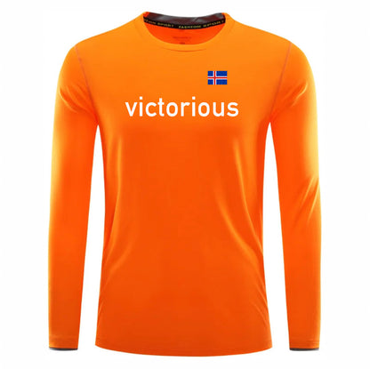 Victorious krafthlaup (Unisex) (Icelandic Running long sleeve shirt)