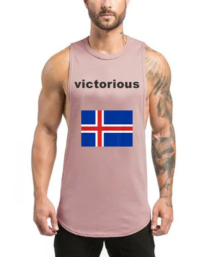 Victorious sigrast á (Icelandic Gym Tank top)