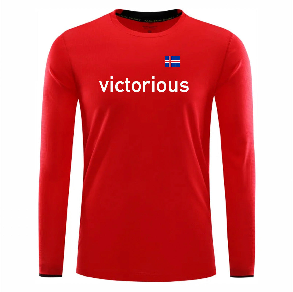 Victorious krafthlaup (Unisex) (Icelandic Running long sleeve shirt)