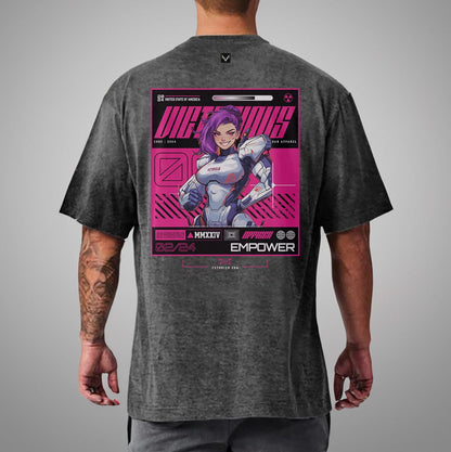 Grey / M Victorious "EVO XXIIV" Gym T-shirt (Oversize)