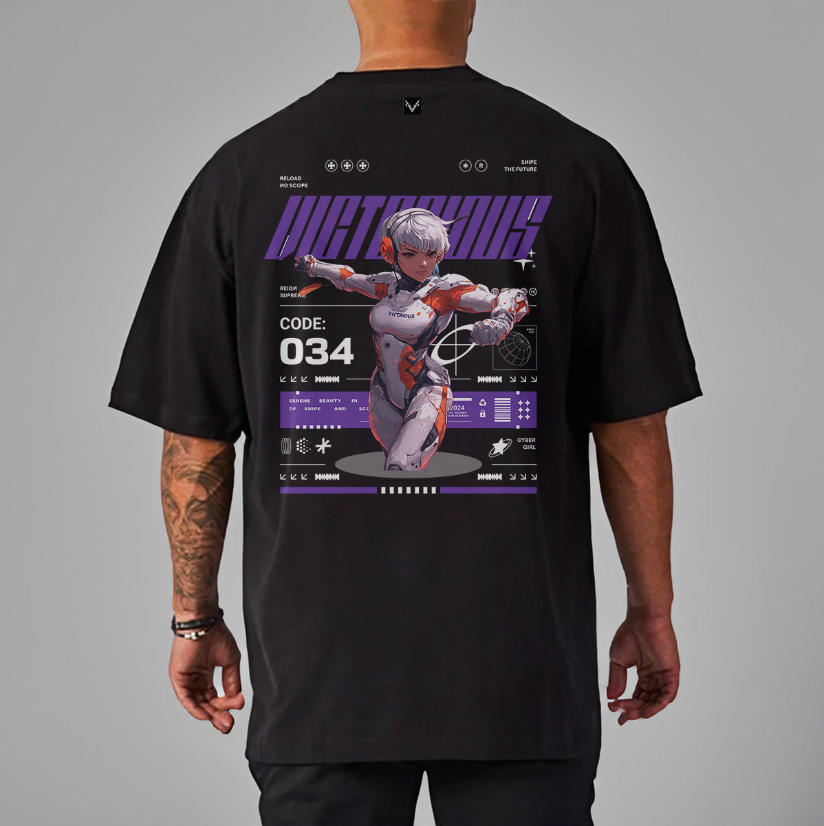 Victorious "VALKYRIE POWER" Gym T-shirt (Oversize)