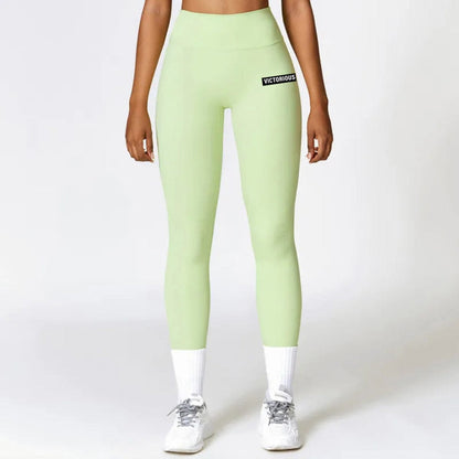 Light Green / S Women Seamless Gym Leggings/ High Intensity Training Leggings/ Flattering (MoonFit)
