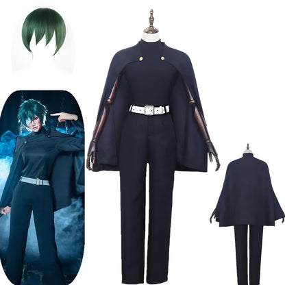 Maki Zenin Jujutsu Kaisen Cosplay Blue/ Short Hair