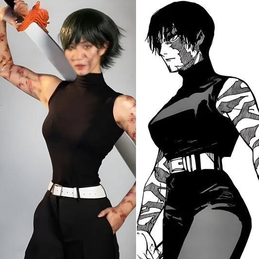 Maki Zenin Black and Blue Cosplay / Jujutsu Kaisen Cosplay