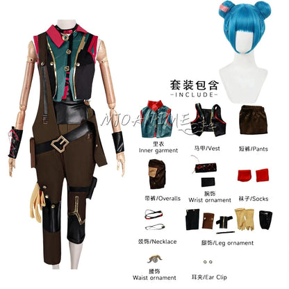package E / XS Jinx season 2 overall and dress cosplay Tier 2