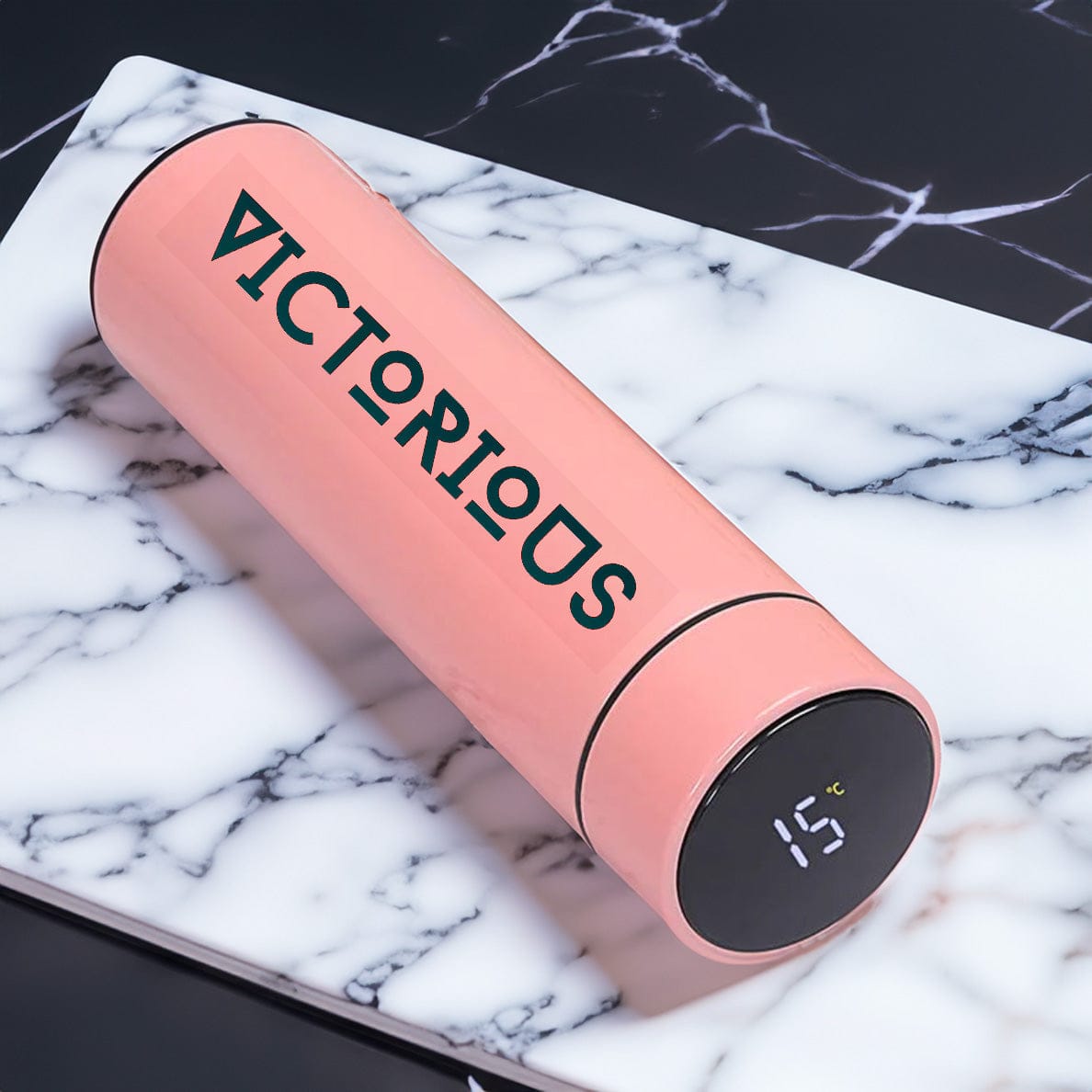 Pink / 500ml Victorious Vacuum Water Bottle Smart Display Temperature 500ML / Stainless Steel