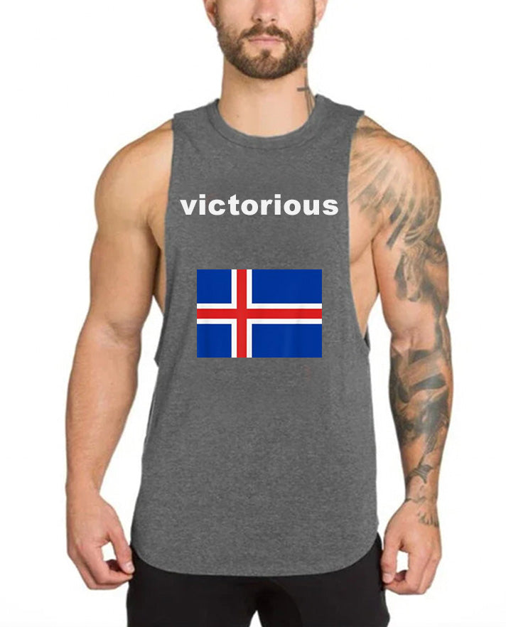 Victorious sigrast á (Icelandic Gym Tank top)