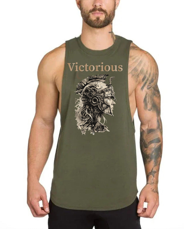 Victorious Valkyrie's Epic Training (Men Gym Tank-Top)