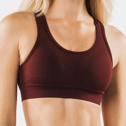 Red / S Criss Cross Padded Sport Bra (Victorious Quantum Drive Bra)