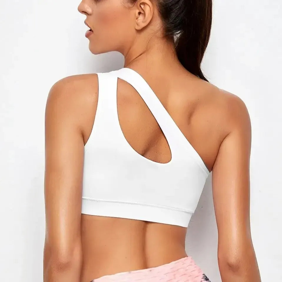 Stylish & Supportive Activewear for Yoga, Training & Daily Wear by Victorious (Journey, One-Shoulder Gym Bra)