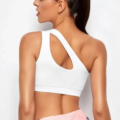 Stylish & Supportive Activewear for Yoga, Training & Daily Wear by Victorious (Journey, One-Shoulder Gym Bra)