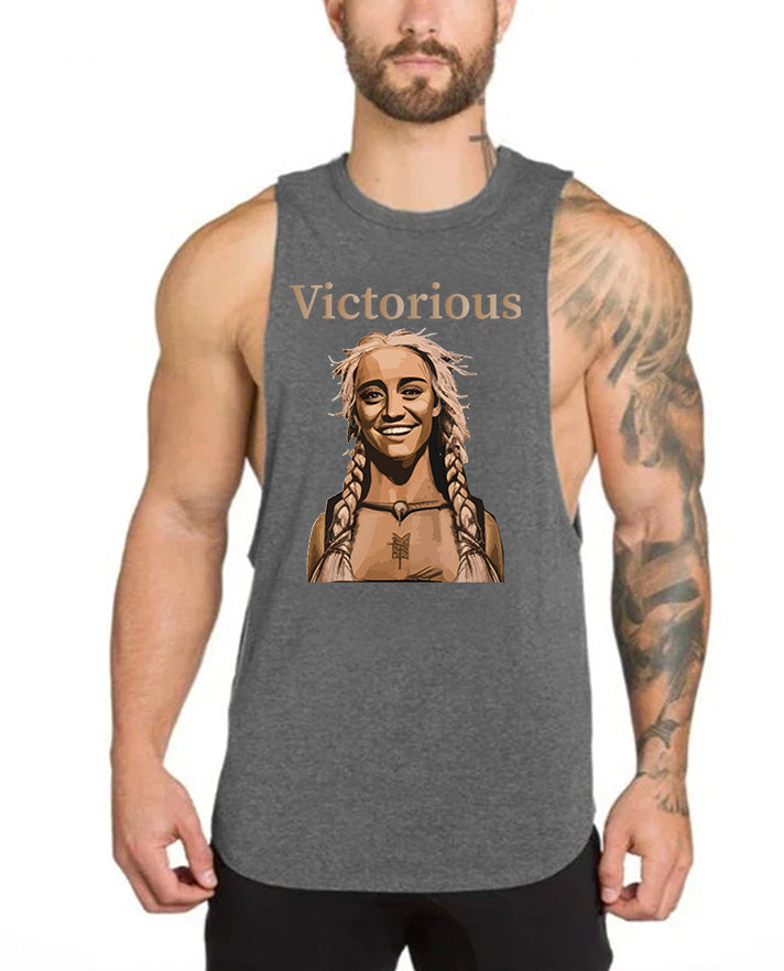 Victorious Valkyrie's Joy (Men Gym Tank-Top)