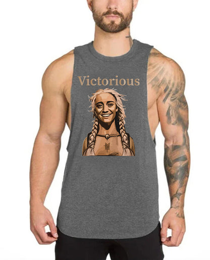 Victorious Valkyrie's Joy (Men Gym Tank-Top)