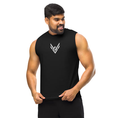 Victorious Classic Embroidered Tank Top (Black)