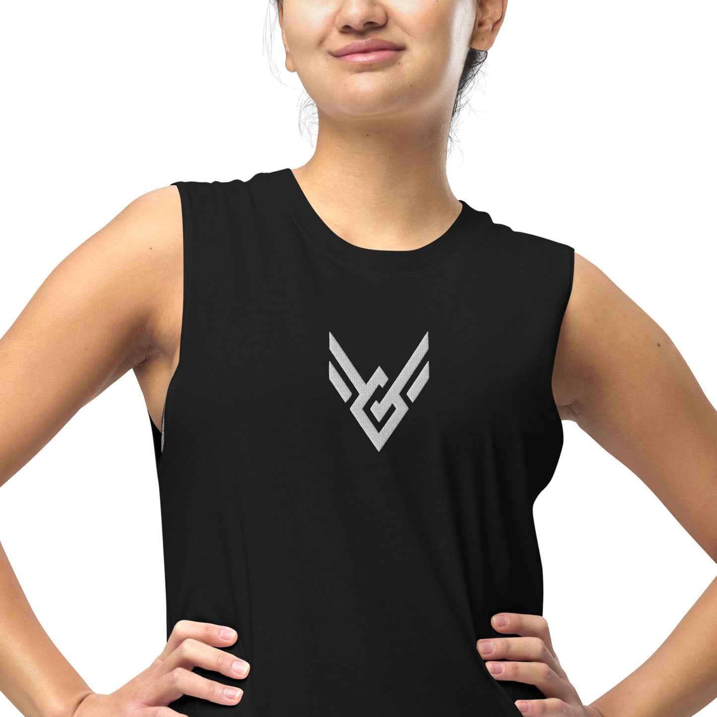 Victorious Classic Embroidered Tank Top (Black)