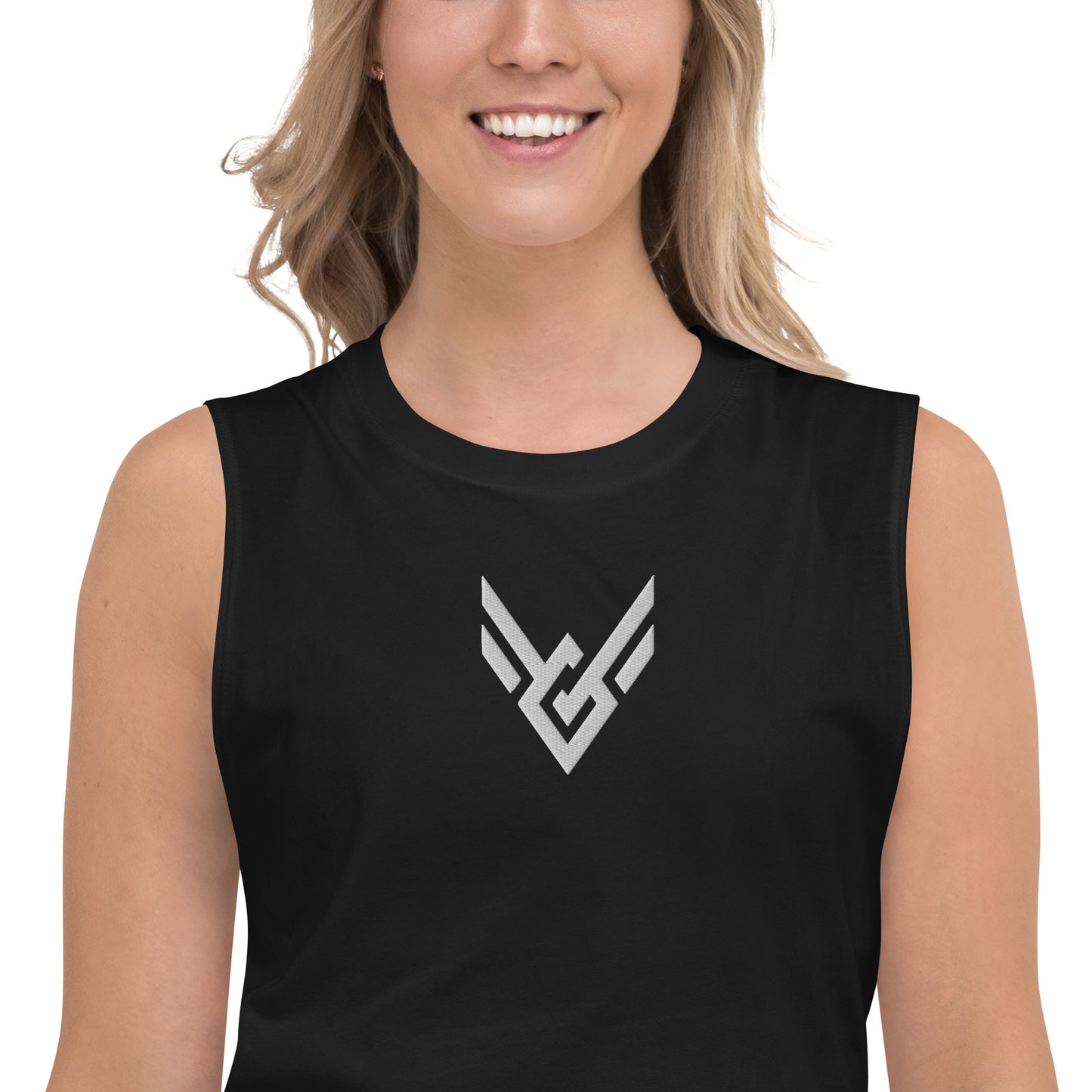 Victorious Classic Embroidered Tank Top (Black)