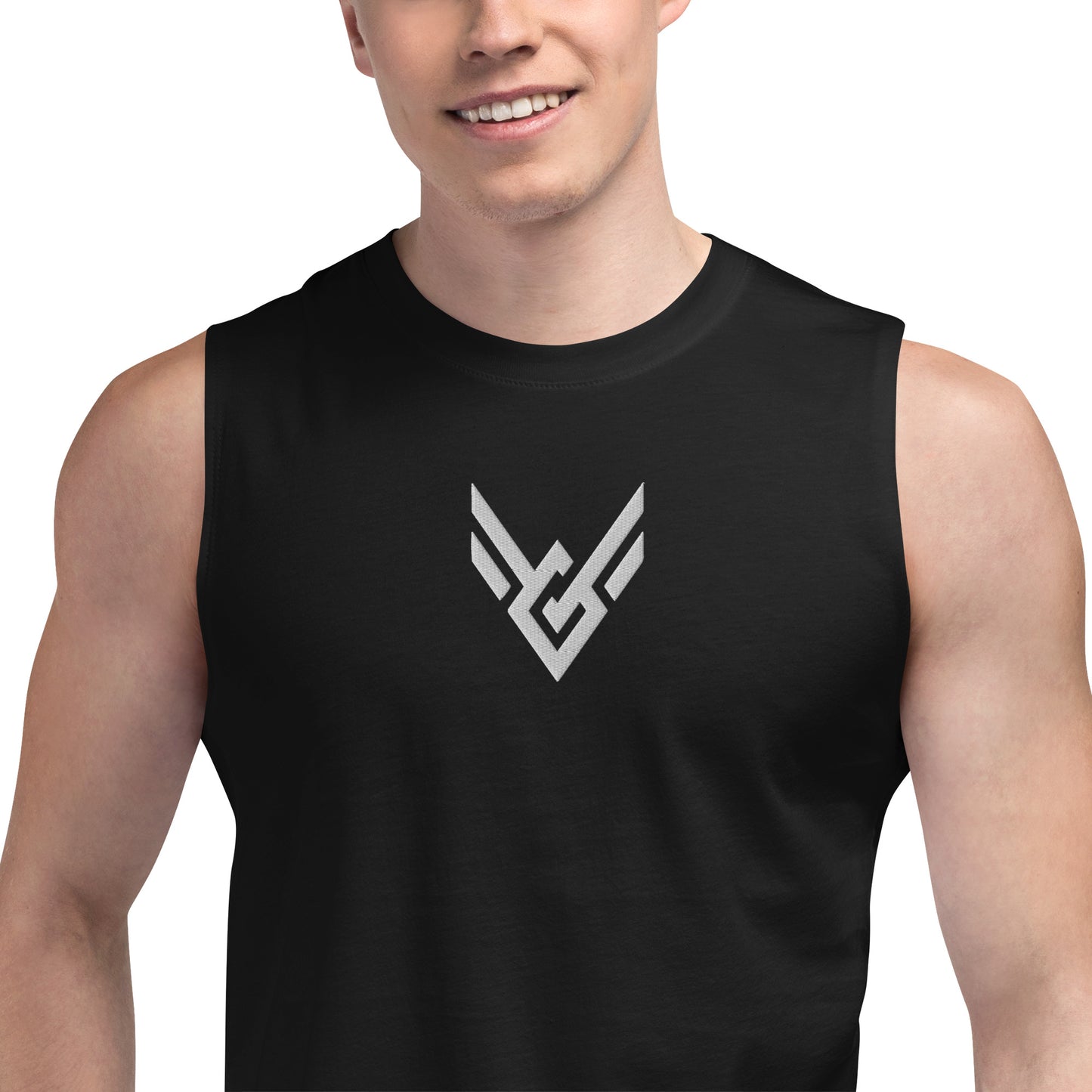 Victorious Classic Embroidered Tank Top (Black)