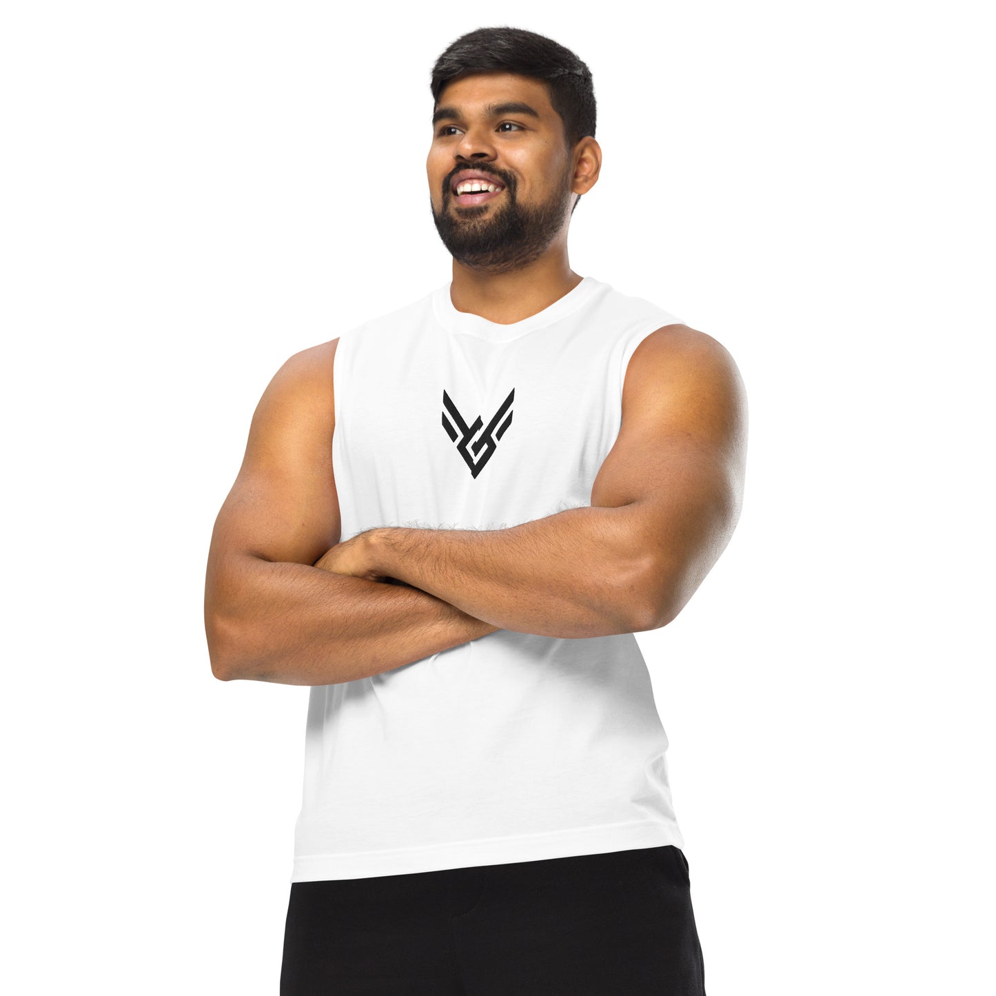 Victorious Classic Embroidered Tank Top (White)