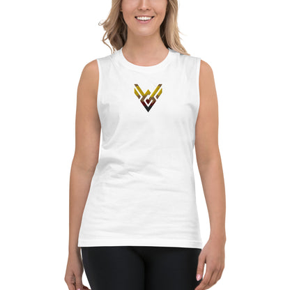 Victorious Classic Embroidered Tank Top (Golden)