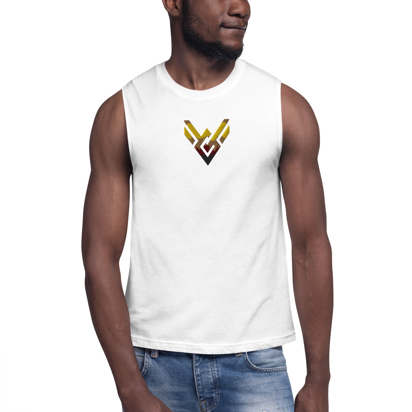 Victorious Classic Embroidered Tank Top (Golden)