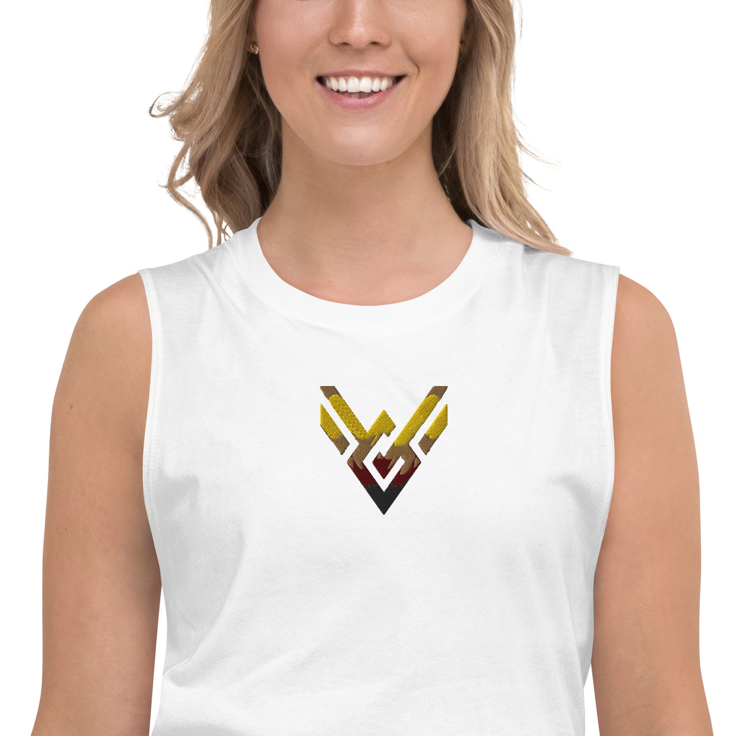 Victorious Classic Embroidered Tank Top (Golden)