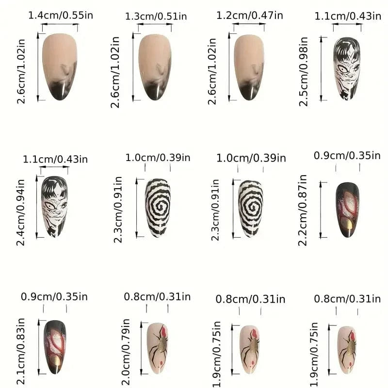 Victorious Anime Horror Nail Set