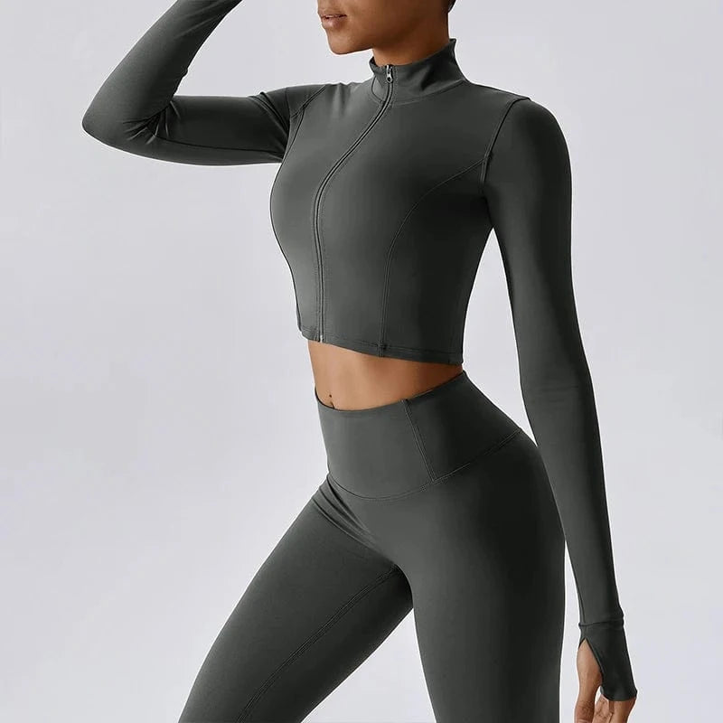 Victorious Aura Yoga Jacket - Women's Elasticity Running & Gym Zip-Up
