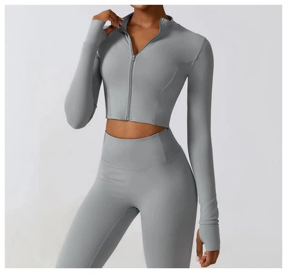 Victorious Aura Yoga Jacket - Women's Elasticity Running & Gym Zip-Up