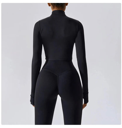 Victorious Aura Yoga Jacket - Women's Elasticity Running & Gym Zip-Up