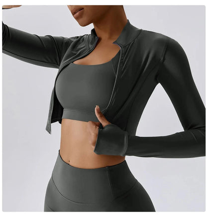 Victorious Aura Yoga Jacket - Women's Elasticity Running & Gym Zip-Up