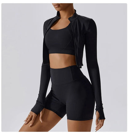 Victorious Aura Yoga Jacket - Women's Elasticity Running & Gym Zip-Up
