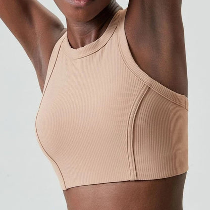 Victorious High Impact Fitness Yoga Bra /Gym Crop Top Ribbed Fabric