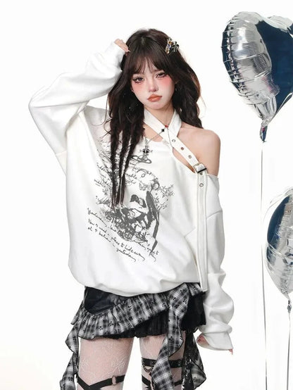 Victorious Retro Harajuku Gothic Leather Skirt