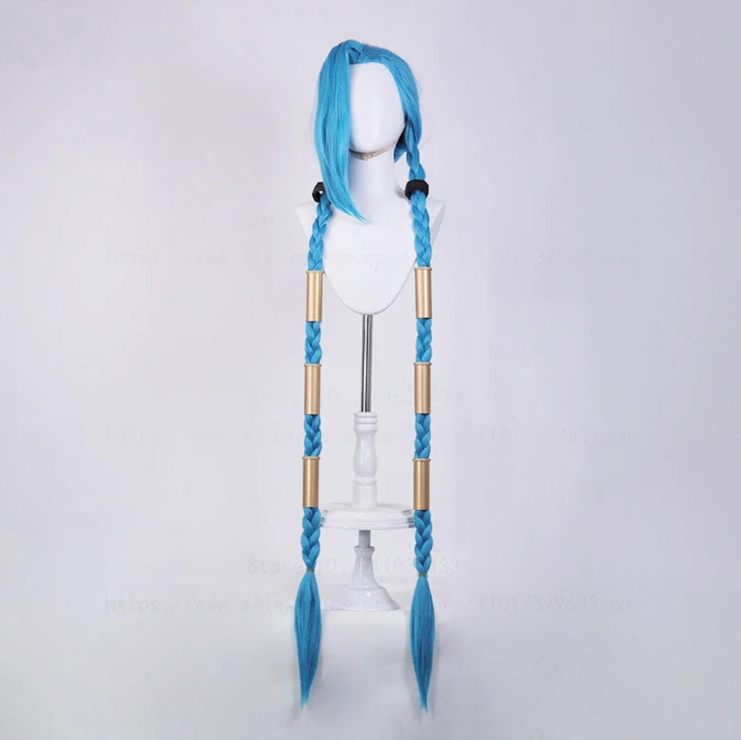 Wig and Accessories / One Size Arcane Jinx Wig – Chaos Queen Silver Cosplay Wig for Season 1 & 2 Fans